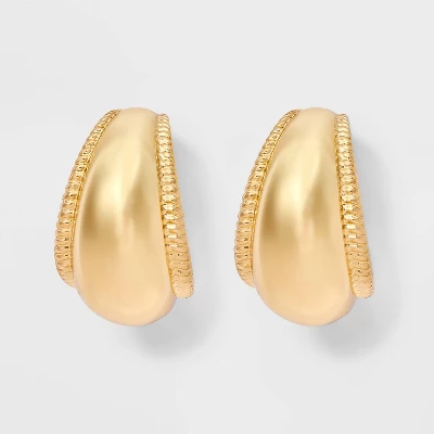 Chunky Hoop Earrings - A New Day™ Gold 5 Chunky Hoop Earrings - A New Day™ Gold - Image 3