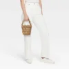 Straw Mini Floral Bucket Bag - A New Day™ Beige: Woven Paper Straw, Magnetic Closure, Structured Design 2 Straw Mini Floral Bucket Bag - A New Day™ Beige: Woven Paper Straw, Magnetic Closure, Structured Design -A New Day™ GUEST 3bd00ac8 fc90 475f a91a 58ca987680f2