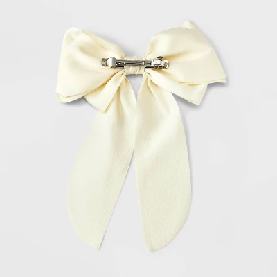 Satin Bow Hair Barrette - A New Day™ 2 Satin Bow Hair Barrette - A New Day™
