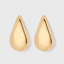 Thick Teardrop Earrings - A New Day™ Gold: Statement Pear Shape, Hypoallergenic, Nickel-Free Metal, 1.25" Length -A New Day™ GUEST 41851b9b 955b 4f38 a31d 21fc91eaee63