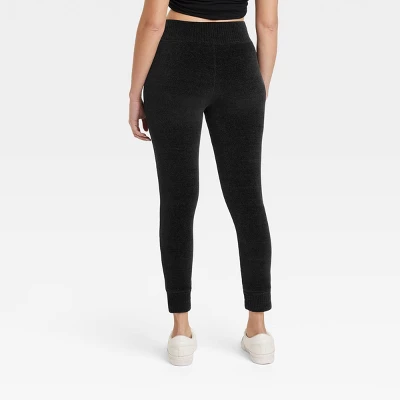 Women's Chenille Drawstring Leggings With Ribbed Waistband And Cuffs - A New Day™ 3 Women's Chenille Drawstring Leggings With Ribbed Waistband And Cuffs - A New Day™