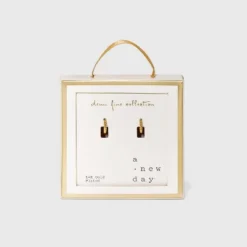 14K Gold Plated Twist Huggie Hoop Earrings - A New Day™ -A New Day™ GUEST 45c9d6f3 53ab 481e a807 6f8cc1e12f96