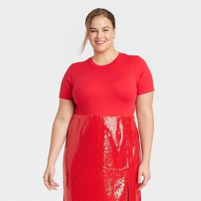 Women's Slim Fit Short Sleeve Seamless Baby T-Shirt - A New Day™ 6 Women's Slim Fit Short Sleeve Seamless Baby T-Shirt - A New Day™ - Image 4