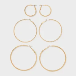 Classic Thin Hoop Earring Set 3pc - A New Day™ Gold 7 Classic Thin Hoop Earring Set 3pc - A New Day™ Gold -A New Day™ GUEST 462c7db0 7d99 49dc be0d fae26fd7d03d