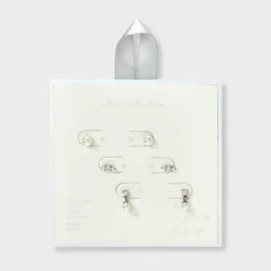 Sterling Silver Pearl Dangle Stud Earring Set 3pc - A New Day™ Silver