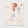 Women's Knit Heart Sheer Anklet Socks With Lace Ruffle - A New Day™ White 4-10: Frilly Knit Fashion Anklets, Lightweight Ruffled Design -A New Day™ GUEST 4a4030e4 3ade 4e6b 9e32 a64f1931e300