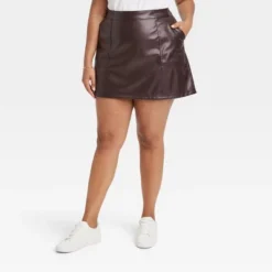 Women's Mini Faux Leather Skirt - A New Day™ -A New Day™ GUEST 4a934915 81aa 43dd 9e92 125389f13466