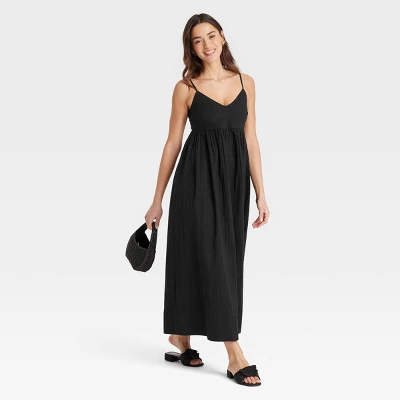 Women's Seersucker Maxi A-Line Dress - A New Day™ 4 Women's Seersucker Maxi A-Line Dress - A New Day™ - Image 2