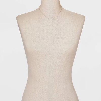 Silver Plated Cubic Zirconia Initial Pendant Necklace - A New Day™ Silver 3 Silver Plated Cubic Zirconia Initial Pendant Necklace - A New Day™ Silver