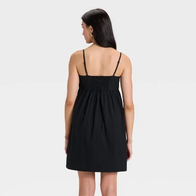 Women's Seersucker Mini Dress - A New Day™ 3 Women's Seersucker Mini Dress - A New Day™