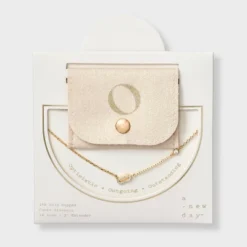 14K Gold Dipped Cubic Zirconia Initial Necklace - A New Day™ -A New Day™ GUEST 52e27d05 9985 4a89 bf37 86b6091d355b