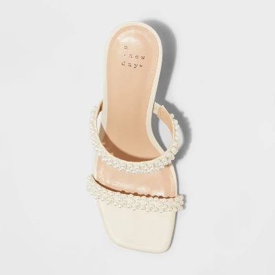 Women's Audra Mule Heels - A New Day™ Cream 4 Women's Audra Mule Heels - A New Day™ Cream - Image 2