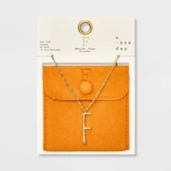 Gold Dipped Scattered Cubic Zirconia Initial Pendant Necklace - A New Day™ Gold 30 Gold Dipped Scattered Cubic Zirconia Initial Pendant Necklace - A New Day™ Gold -A New Day™ GUEST 53eaf95d 717c 41fc a2d4 06c04b858ac1