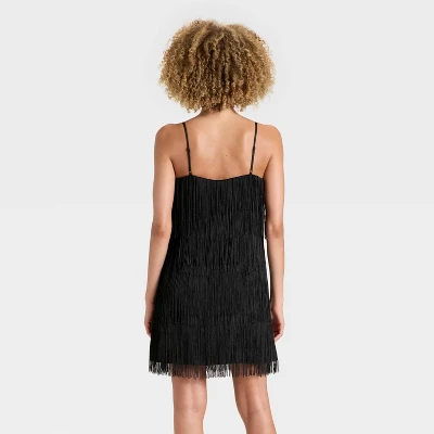 Women's Fringe Mini Dress - A New Day™ 3 Women's Fringe Mini Dress - A New Day™