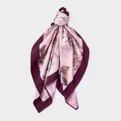 Floral Print Tail Bow Hair Twister - A New Day™ Purple/cream -A New Day™ GUEST 55b6c332 2069 461f 8ca8 fe697fbfc86a