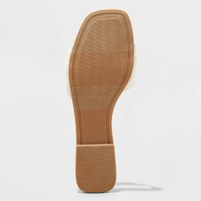 Women's Kelsey Bone Pearl Buckle Sandals - A New Day™ Cream 5 Women's Kelsey Bone Pearl Buckle Sandals - A New Day™ Cream - Image 3