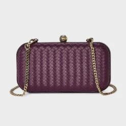 Woven Minaudiere Clutch Crossbody Bag - A New Day™ Dog Dark Red -A New Day™ GUEST 586ea6fa fcf8 48fd af43 aa92eeb69200