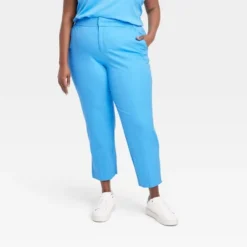 Women's Mid-Rise Slim Straight Fit Side Split Trousers - A New Day™ Blue 9 Women's Mid-Rise Slim Straight Fit Side Split Trousers - A New Day™ Blue -A New Day™ GUEST 5918b95f 8052 45d6 bcbf 4489a71538de