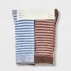 Women's Striped 6pk Crew Socks - A New Day™ Assorted Colors 4-10: Lightweight Knit Flat Seams -A New Day™ GUEST 5c30ed99 8d1e 4be8 963e ba71f3f9d1a7