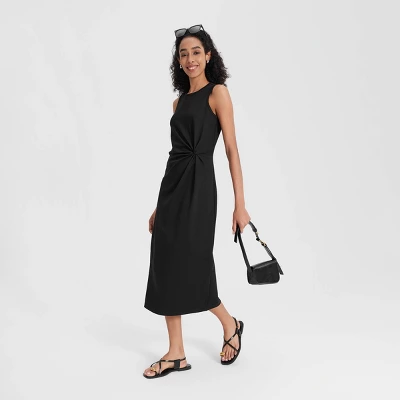 Women's Side-Knot Midi Sundress - A New Day™ 3 Women's Side-Knot Midi Sundress - A New Day™