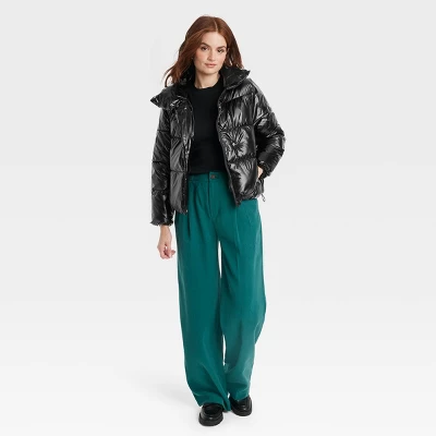 Women's Short Relaxed Puffer Jacket - A New Day™ 4 Women's Short Relaxed Puffer Jacket - A New Day™ - Image 2