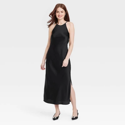 Women's Satin Halter Maxi Slip Dress - A New Day™ 4 Women's Satin Halter Maxi Slip Dress - A New Day™ - Image 2