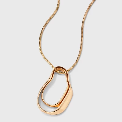 Organic Pendant Necklace - A New Day™ Gold 6 Organic Pendant Necklace - A New Day™ Gold - Image 4