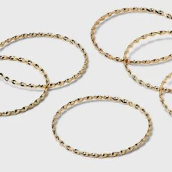 Twisted Bangle Bracelet Set 6pc - A New Day™ Gold 7 Twisted Bangle Bracelet Set 6pc - A New Day™ Gold -A New Day™ GUEST 62d13976 07bd 4ed9 adc2 641f00adff79