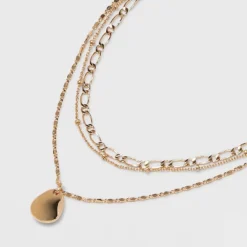 Smooth Drop Multi-Strand Pendant Necklace - A New Day™ Gold 7 Smooth Drop Multi-Strand Pendant Necklace - A New Day™ Gold -A New Day™ GUEST 649313d9 24fd 4745 a211 5c9938de060d