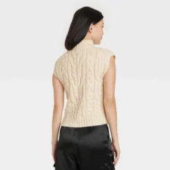 Women's Crewneck Cropped Sweater Vest - A New Day™