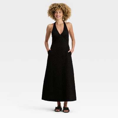 Women's Eyelet Maxi A-Line Dress - A New Day™ 4 Women's Eyelet Maxi A-Line Dress - A New Day™ - Image 2