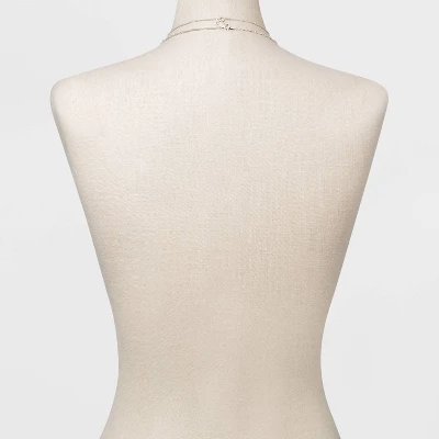 Plated Cable Box And Paperclip Chain Necklace Set 3pc - A New Day™ Silver 4 Plated Cable Box And Paperclip Chain Necklace Set 3pc - A New Day™ Silver - Image 2