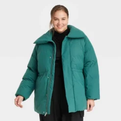 Women's Mid Length Relaxed Puffer Jacket - A New Day™ -A New Day™ GUEST 689e510a 45dc 4449 bea4 8578a1ac7871