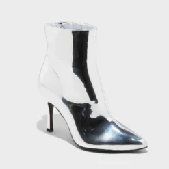 Women's Shandra Ankle Boots - A New Day™ Silver -A New Day™ GUEST 68b07bfe 58ee 4287 bbaf 615d414601ff