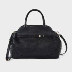 Belted Satchel Handbag - A New Day™ Black -A New Day™ GUEST 6a728068 0f5f 4b15 bdb8 c51390872b6a