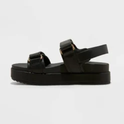 Women's Tanner Platform Double Band Sandals - A New Day™