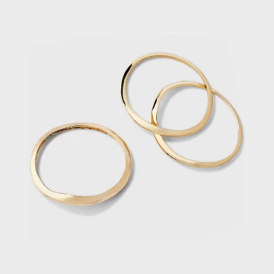 Bangle Bracelet Set 3pc - A New Day™ Gold 4 Bangle Bracelet Set 3pc - A New Day™ Gold - Image 2