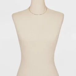 Twisted Bar Chain Necklace - A New Day™ Gold