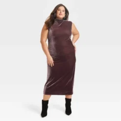 Women's Velour Side Ruched Drapery Bodycon Dress - A New Day™ -A New Day™ GUEST 6b84a4c6 87f8 46b9 840e 4d3a41a44be2