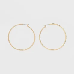 Hoop With Pave Stones Earrings - A New Day™