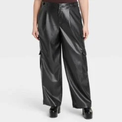 Women's High-Rise Straight Faux Leather Cargo Pants - A New Day™ Black 9 Women's High-Rise Straight Faux Leather Cargo Pants - A New Day™ Black -A New Day™ GUEST 6d11f9b6 2377 4cc1 9a62 8768c917cc4d