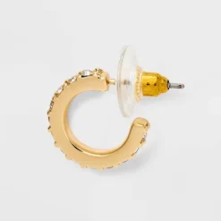 Knot And Pearl Stud Earring Set 3pc - A New Day™ Gold