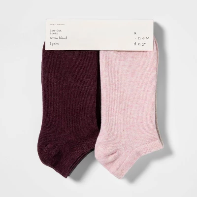 Women's 6pk Low Cut Socks - A New Day™ 4-10 3 Women's 6pk Low Cut Socks - A New Day™ 4-10