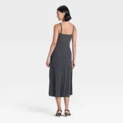 Women's Pleated Midi Sweater Dress - A New Day™