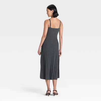 Women's Pleated Midi Sweater Dress - A New Day™ 3 Women's Pleated Midi Sweater Dress - A New Day™
