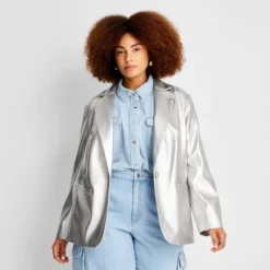 Women's Relaxed Fit Faux Leather Blazer - A New Day™ 9 Women's Relaxed Fit Faux Leather Blazer - A New Day™ -A New Day™ GUEST 6f132cbc a921 4fb1 a27a 3440a9c4d18f