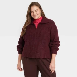 Women's Quarter Zip Pullover Sweater - A New Day™ 8 Women's Quarter Zip Pullover Sweater - A New Day™ -A New Day™ GUEST 7117302a b424 47ab 9108 11edadc5f02f