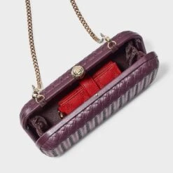 Woven Minaudiere Clutch Crossbody Bag - A New Day™ Dog Dark Red -A New Day™ GUEST 71e9315d df83 46ae b06d 661578f8118a