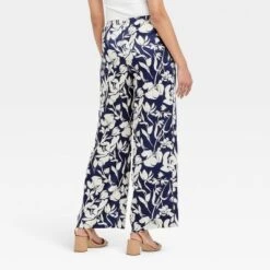 Women's Mid-Rise Pull-On Satin Pants - A New Day™