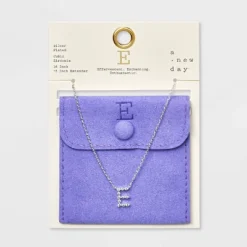 Silver Plated Cubic Zirconia Initial Pendant Necklace - A New Day™ Silver 29 Silver Plated Cubic Zirconia Initial Pendant Necklace - A New Day™ Silver -A New Day™ GUEST 72d1dbe8 35e3 45da 9551 832644731113